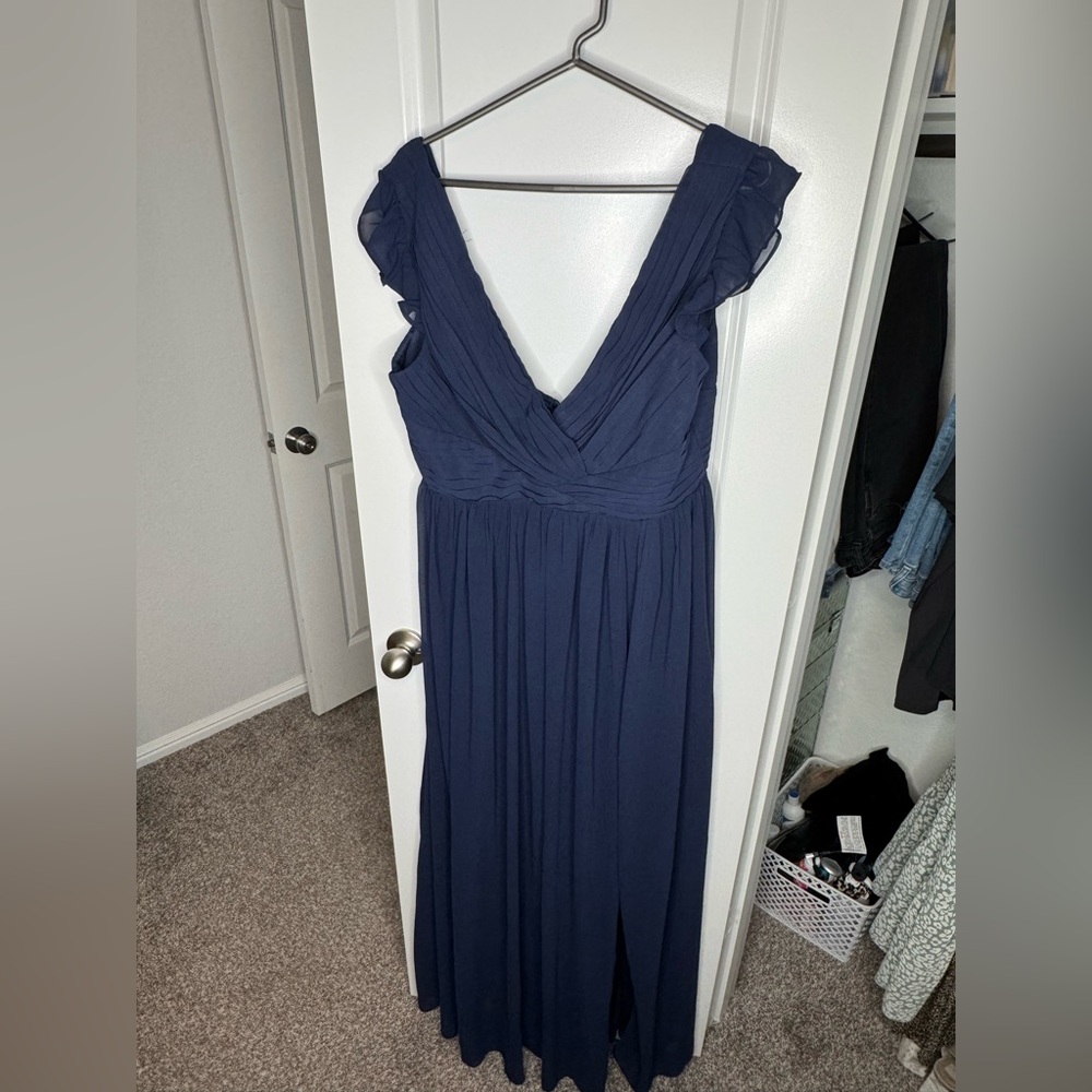 Lulu's Deep Blue Maxi Dress